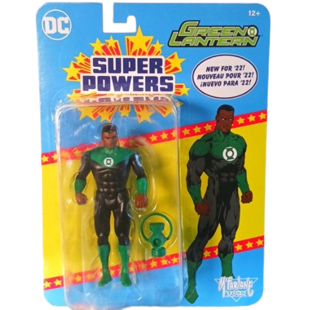 DC SUPER POWERS Green Lantern- Mcfarlane Toys, 4", Green & Black.